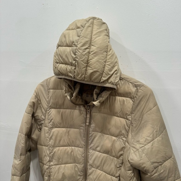 Abercrombie & Fitch Lightweight Packable Puffer Jacket Removable Hood Zip Small - Picture 5 of 10